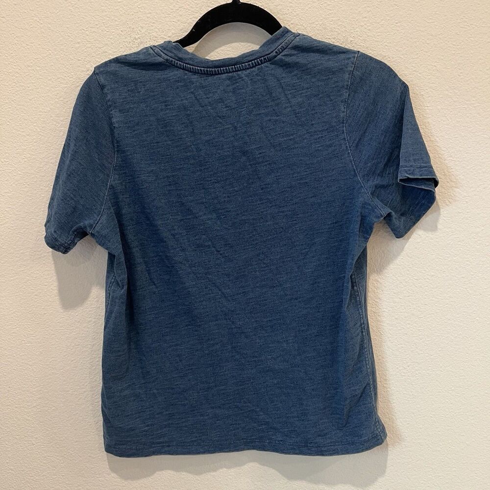 Faherty Women’s Sunwashed Regenerative Tee - Medium Indigo Wash Size XS Casual - Picture 5 of 7
